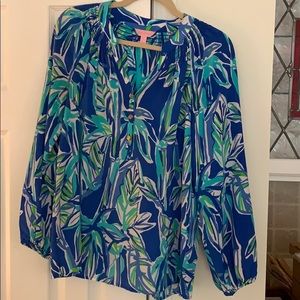 Lilly Pulitzer Silk Elsa top